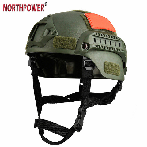 One Tigris MICH 2000 STYEL ACH Tactical Helmet with NVG Mount And Side Rail