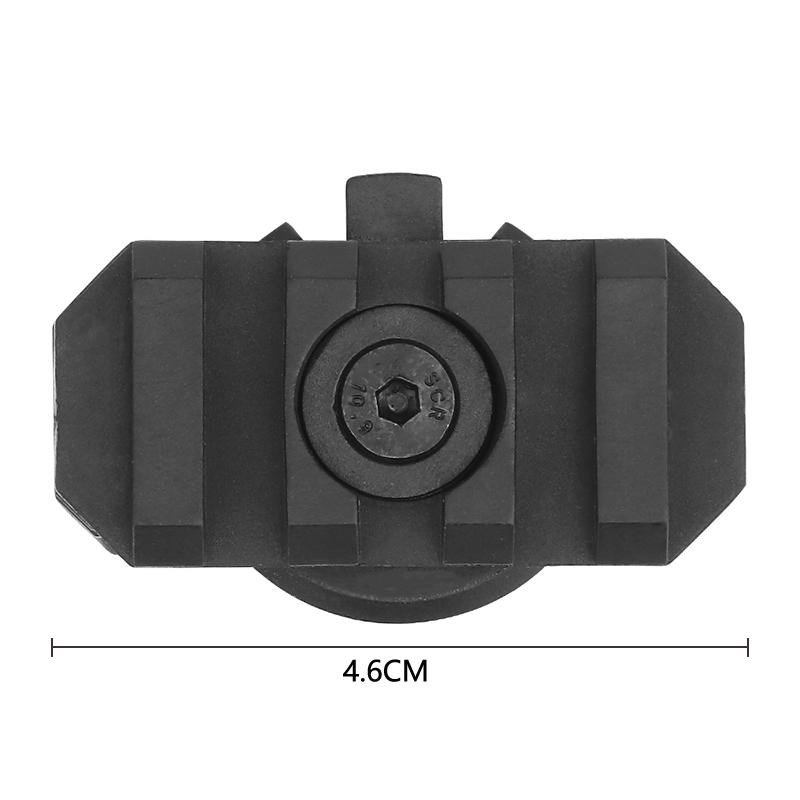 Helmet Side Rail Mount Adapter 360 Degree Guide Rotation Tactical Airsoft Fast 19Mm