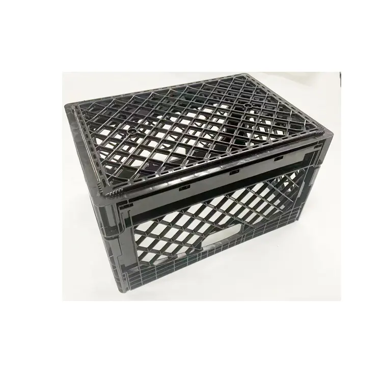 24 Quart Folding Plastic Collapsible Milk Crate