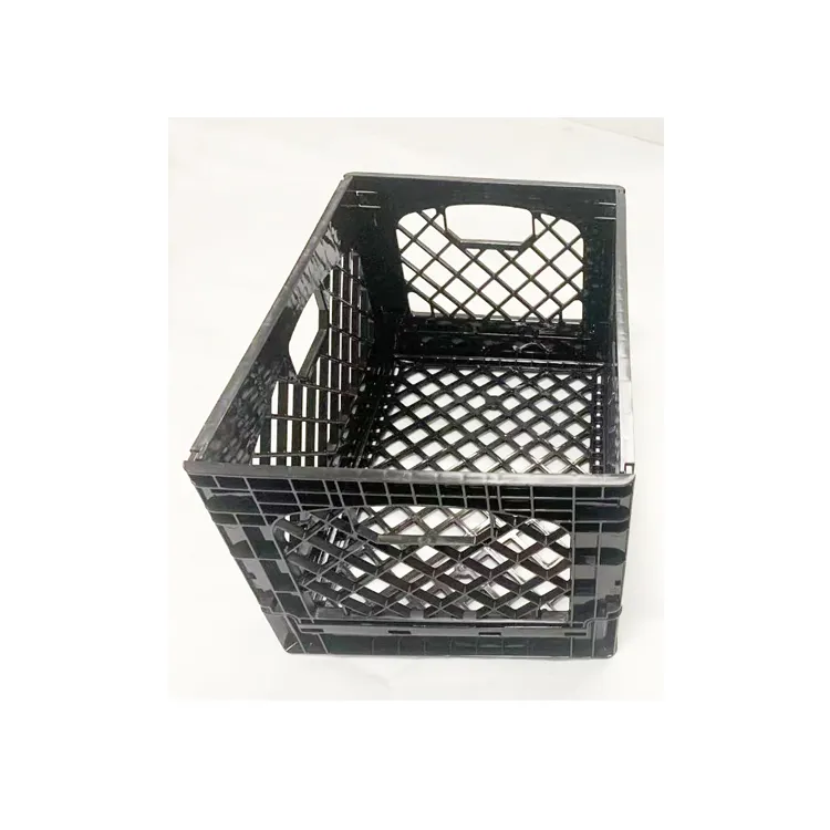 24 Quart Folding Plastic Collapsible Milk Crate