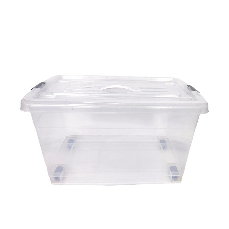 17 Gallon Transparent Heavy Duty Plastic Storage Container Quality Stable Tote Box with Lid