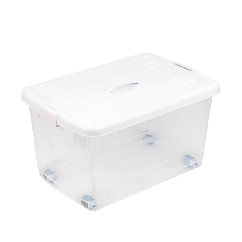 17 Gallon Transparent Heavy Duty Plastic Storage Container Quality Stable Tote Box with Lid