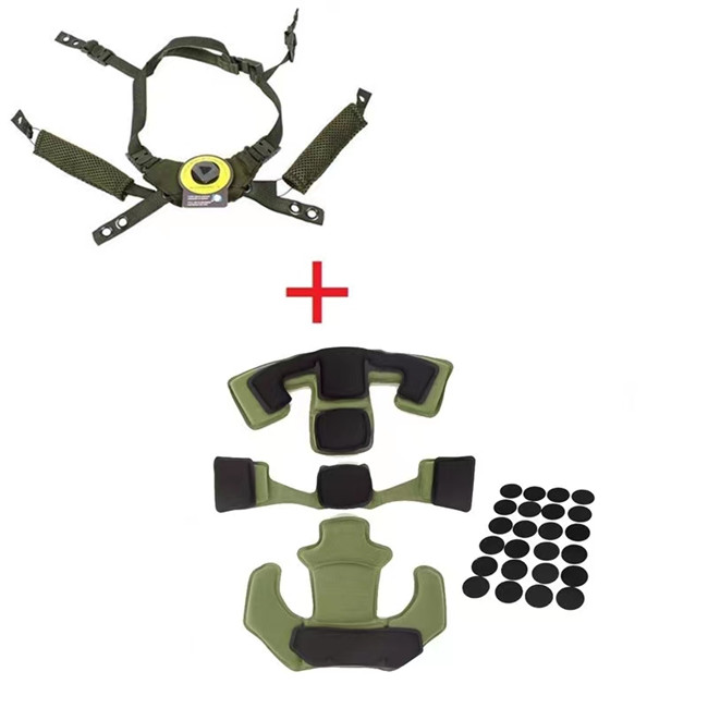 Tactical WENDY Helmet Suspension System With Internal Memory Foam Pad Protective Mat