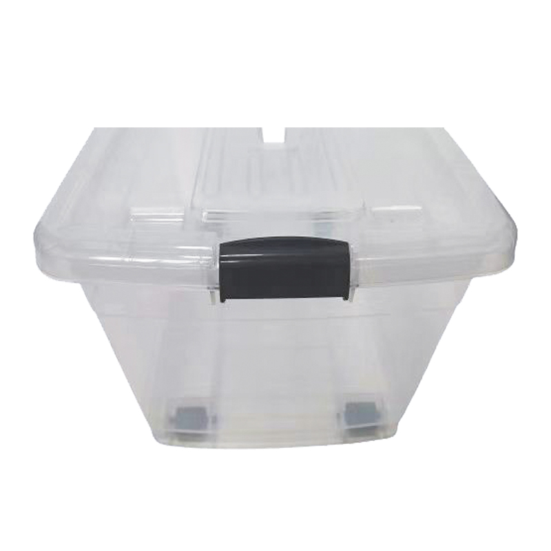 17 Gallon Transparent Heavy Duty Plastic Storage Container Quality Stable Tote Box with Lid