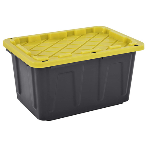 17 Gal. Tough Heavy Duty Lockable Plastic Container Storage Tote
