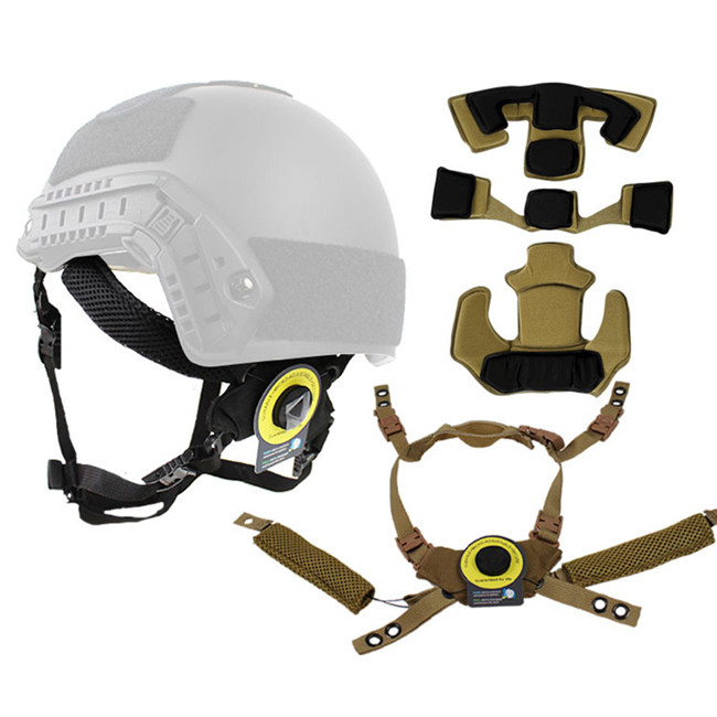 Tactical WENDY Helmet Suspension System With Internal Memory Foam Pad Protective Mat