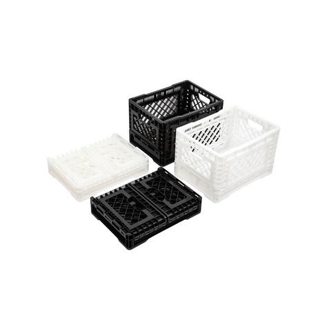 26 Quart Collapsible Folding Plastic Milk Crate