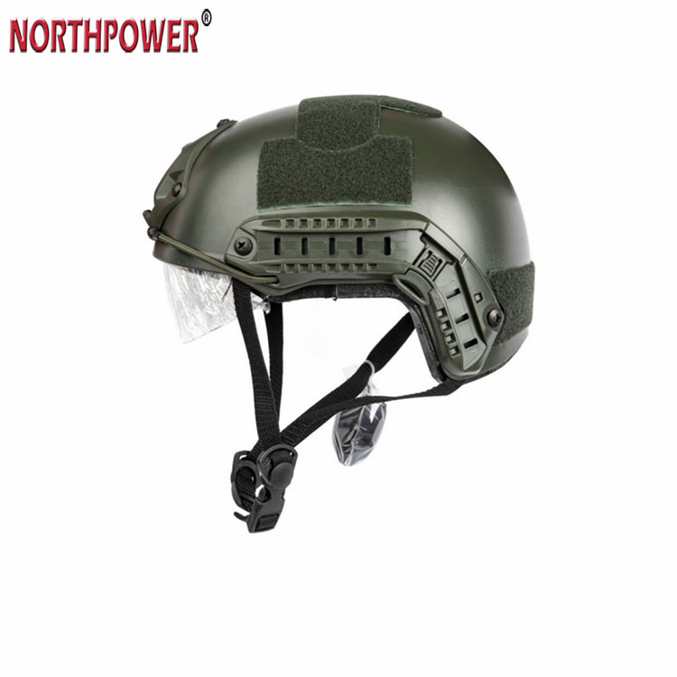 FAST MH HELMET WITH PROTECTIVE VISOR Military Tactical Airsoft Helmet Bump Helmet