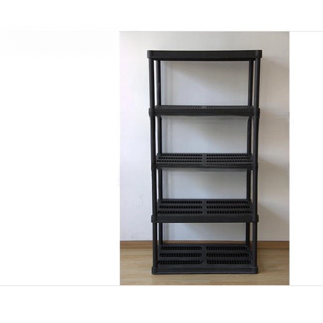 36X24 Inch Plastic Shelf,5 Tier Heavy Duty Plastic Shelves,plastic Shelving Unit