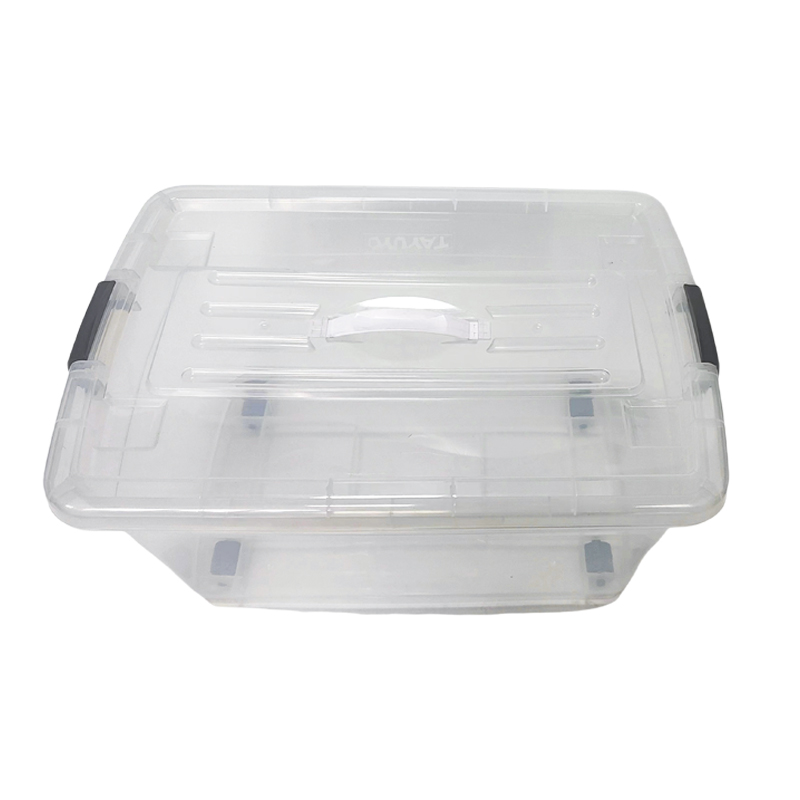 17 Gallon Transparent Heavy Duty Plastic Storage Container Quality Stable Tote Box with Lid